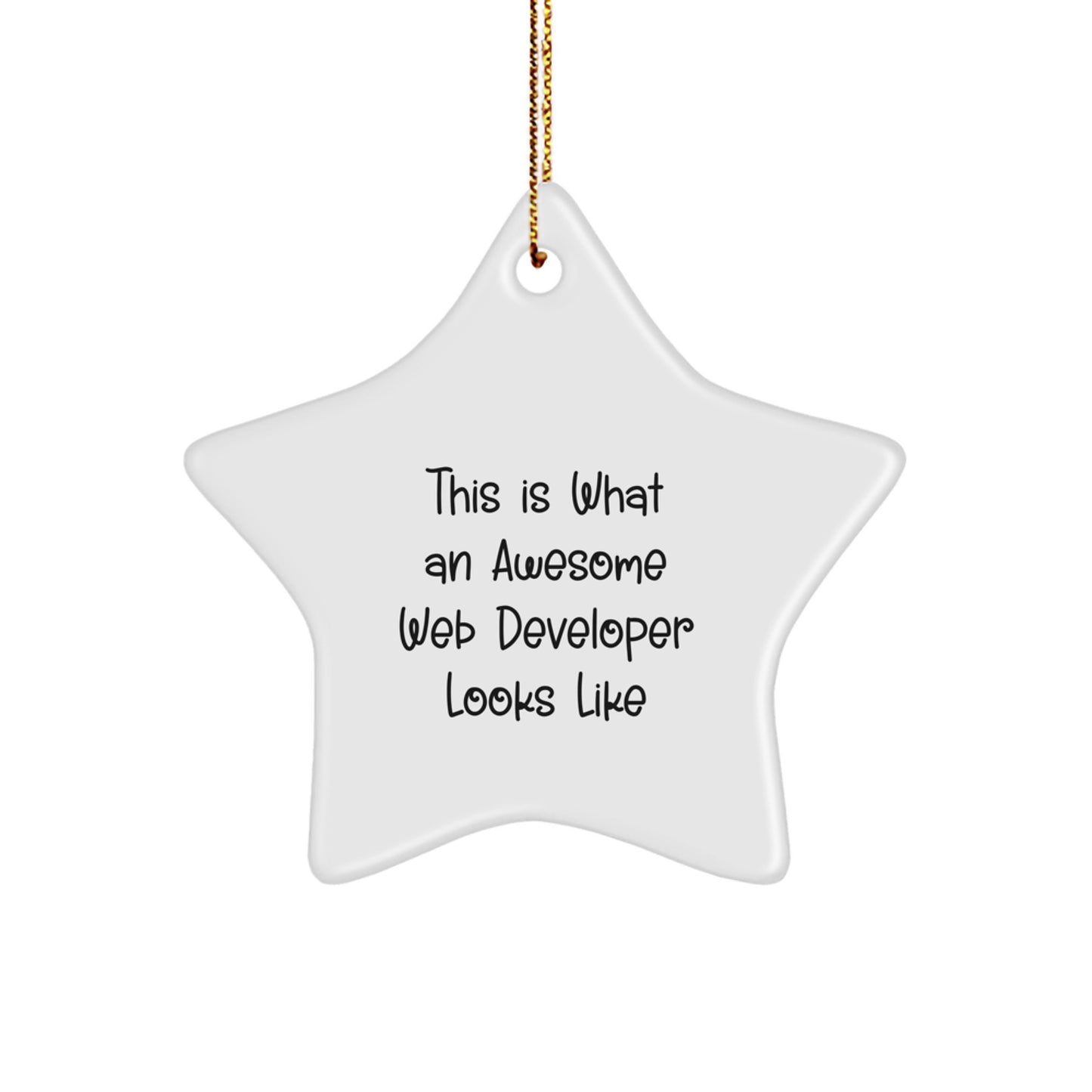 Web Developer Funny Star Ornament Gifts from Friends for Men, Women Coworkers Christmas Unique - Image 1