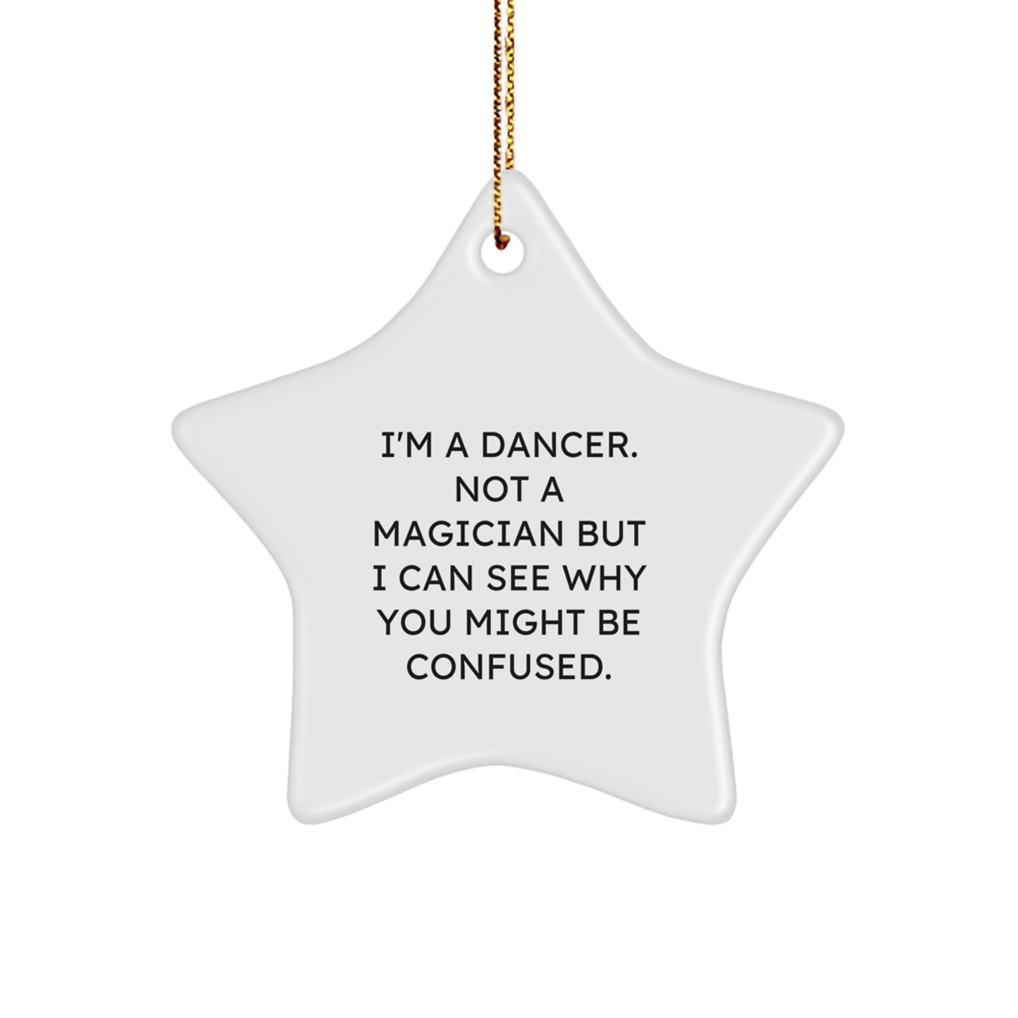 Funny Dancer Star Ornament Gifts from Friends for Christmas Unique Decorations Dancer Lover - Image 1