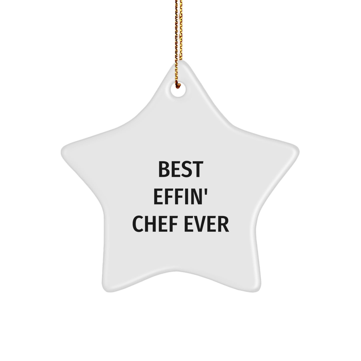 Funny Chef Star Ornament Gifts from Friends and Family for Christmas Unique Gifts - Image 1