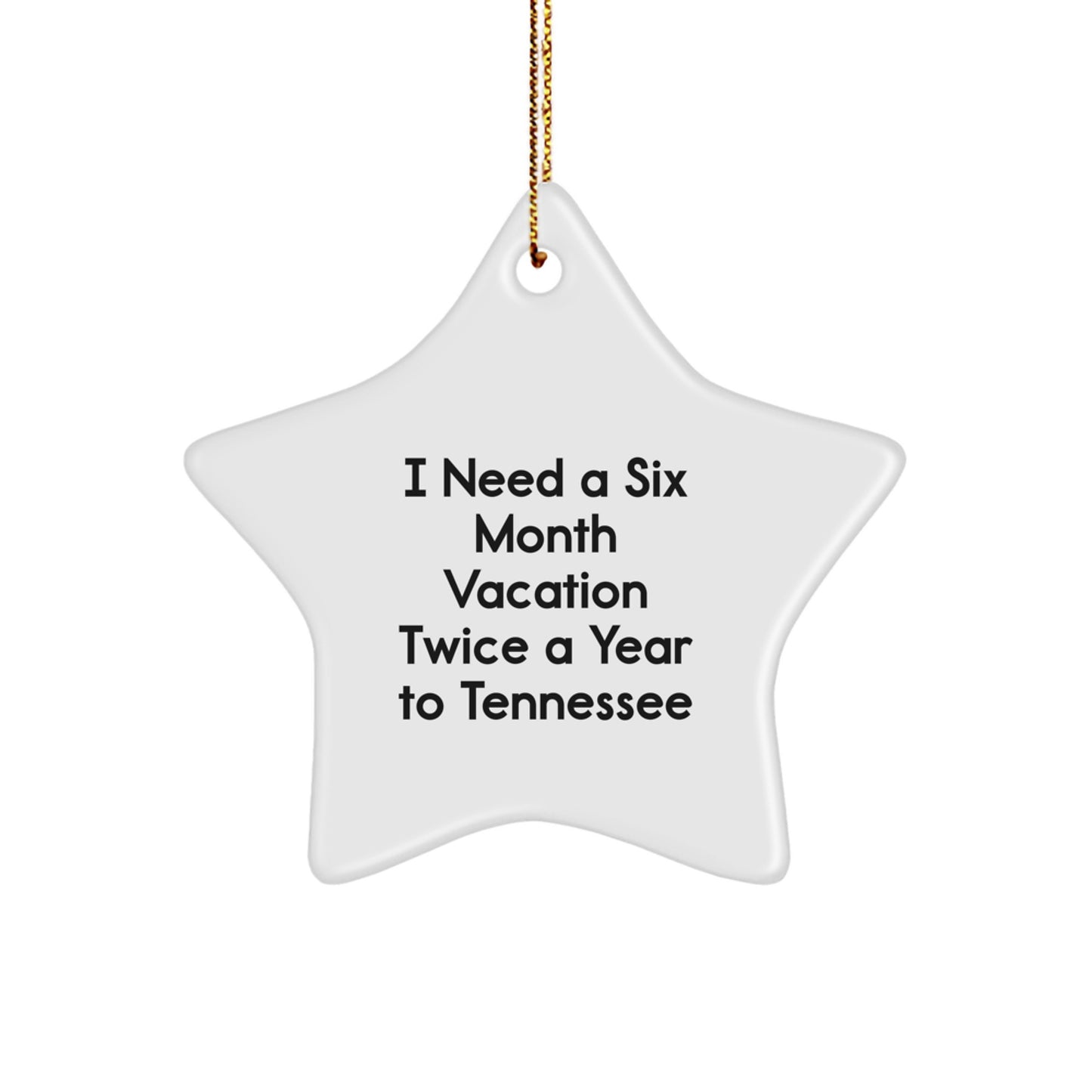 Tennessee Christmas Star Ornament Gifts for Tennessee Lovers from Friends - Image 1