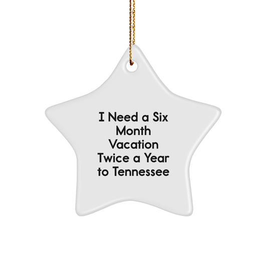 Tennessee Christmas Star Ornament Gifts for Tennessee Lovers from Friends - Image 1