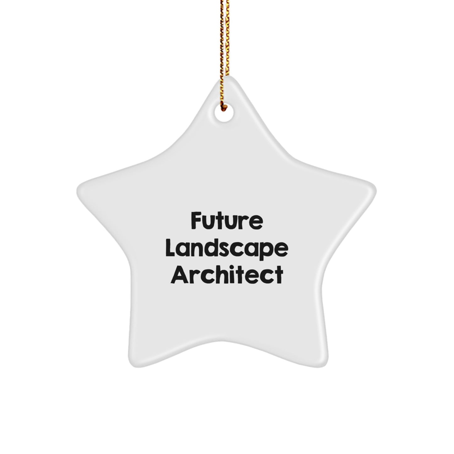 Funny Future Landscape Architect Gifts from Friends, Unique Star Ornament for Landscape Architect, Christmas Star Decor - Image 1