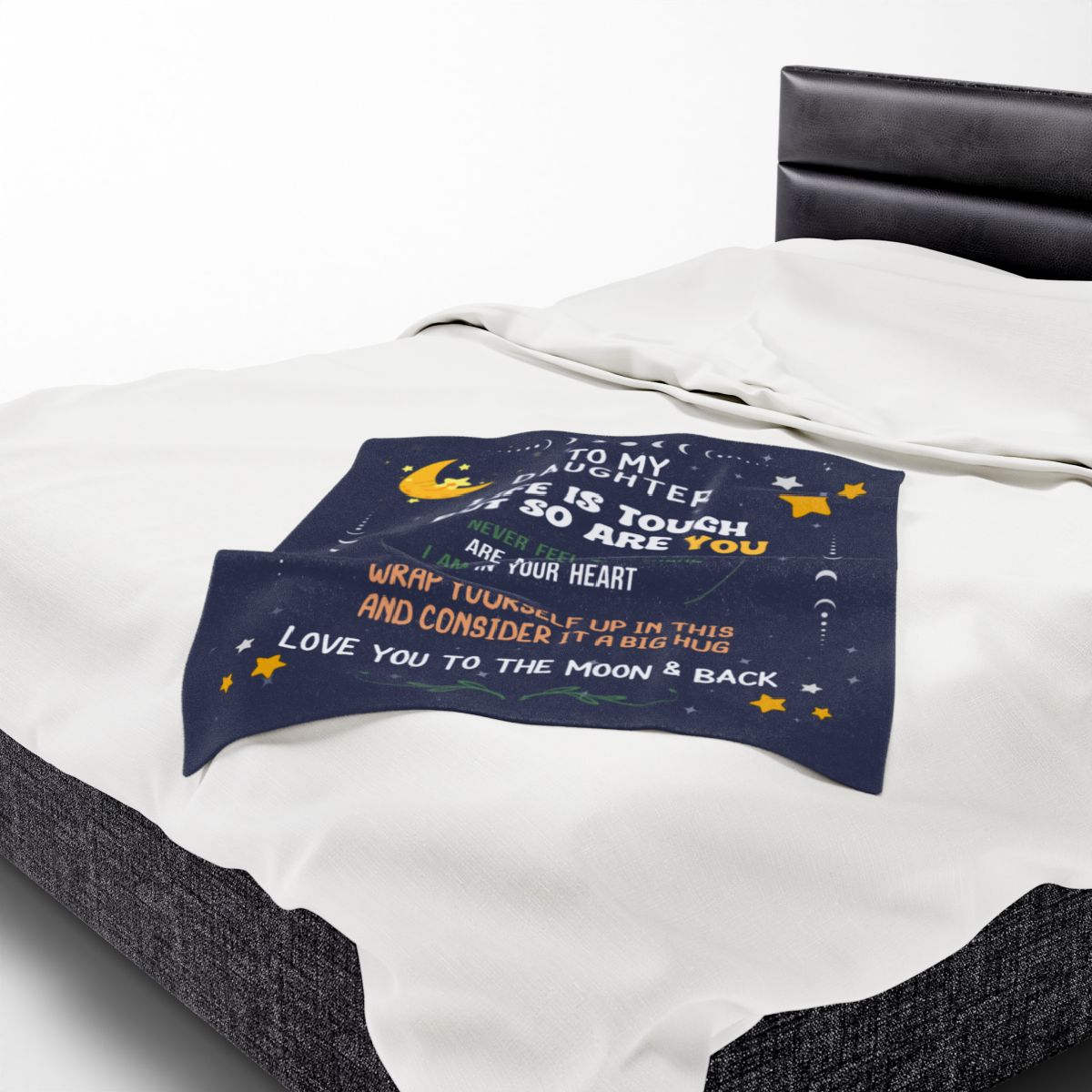 Daughter Life is Tough Velvet Soft Blanket