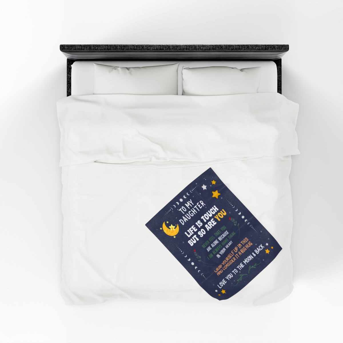 Daughter Life is Tough Velvet Soft Blanket