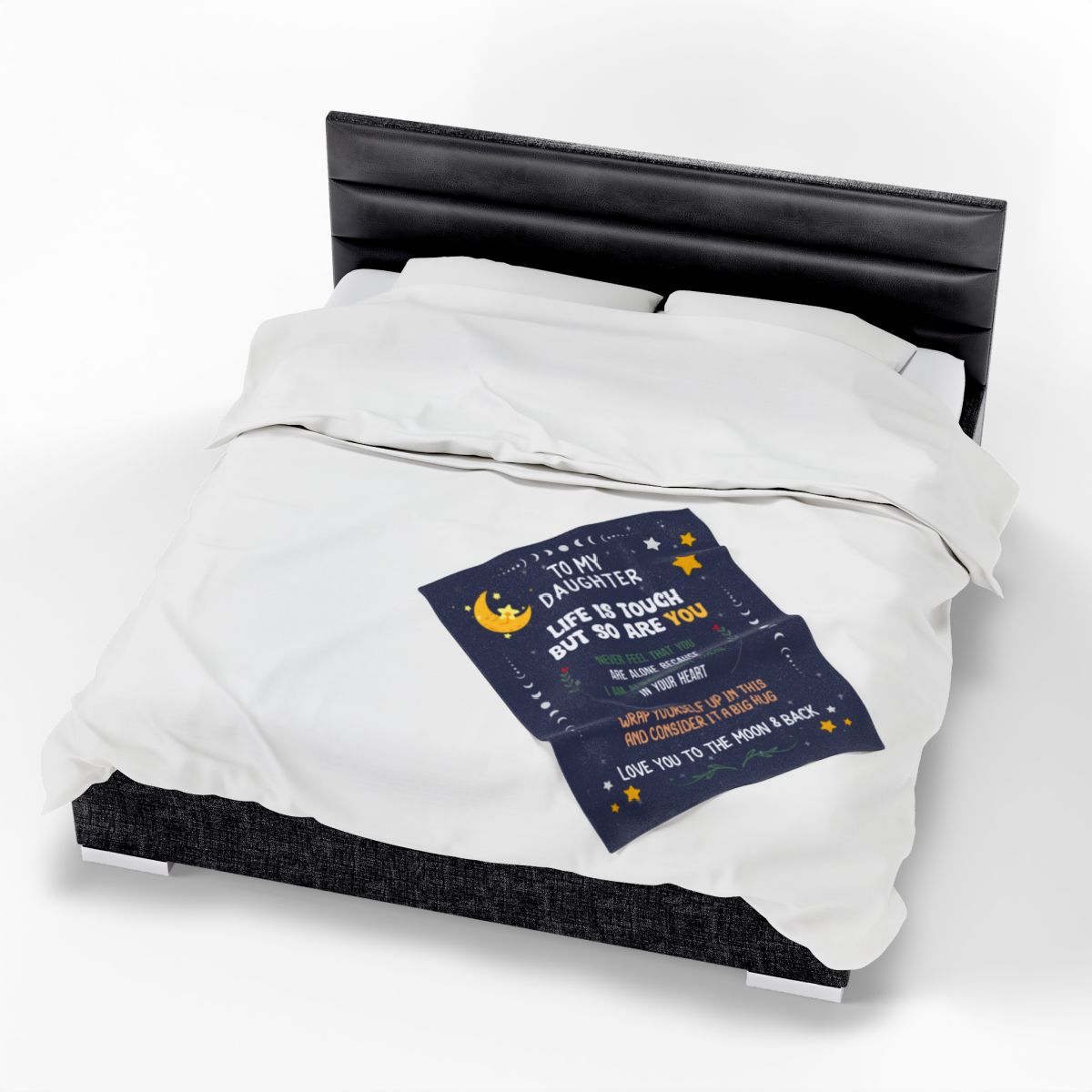 Daughter Life is Tough Velvet Soft Blanket