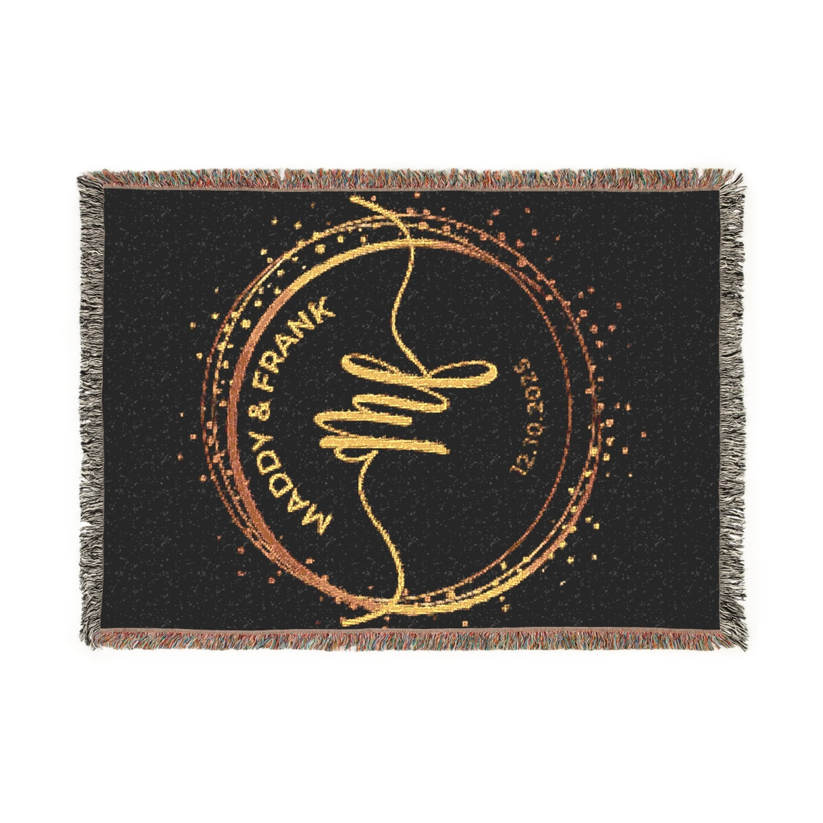 Custom Initial Throw Blanket