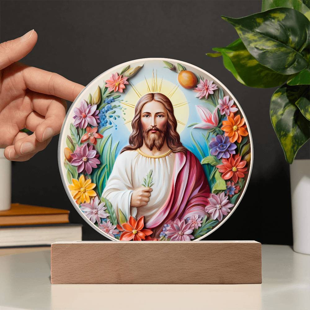 3D Look Jesus Easter Plaque