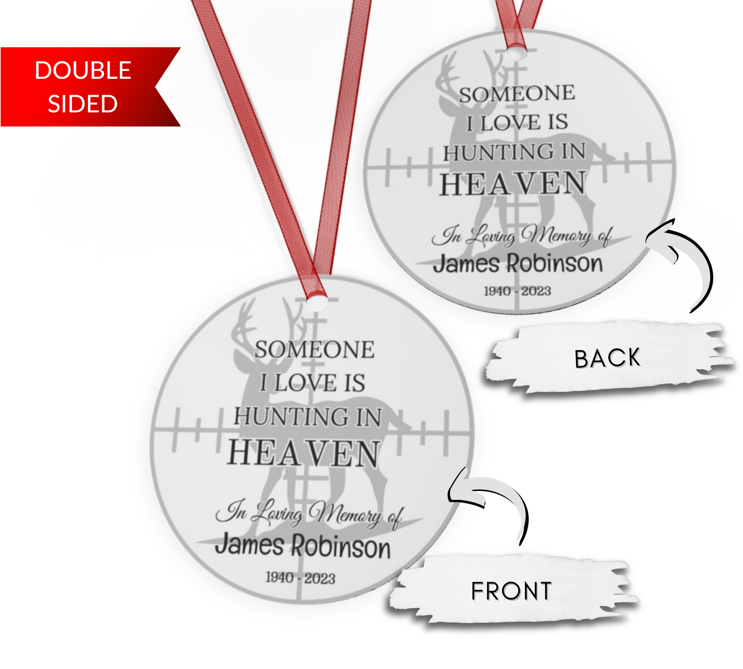 Hunting Dad Remembrance Ornament