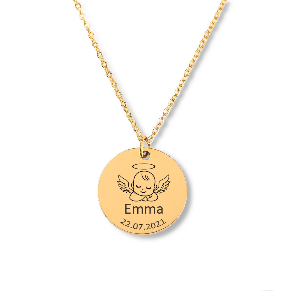 Guardian Angel Baby Necklace