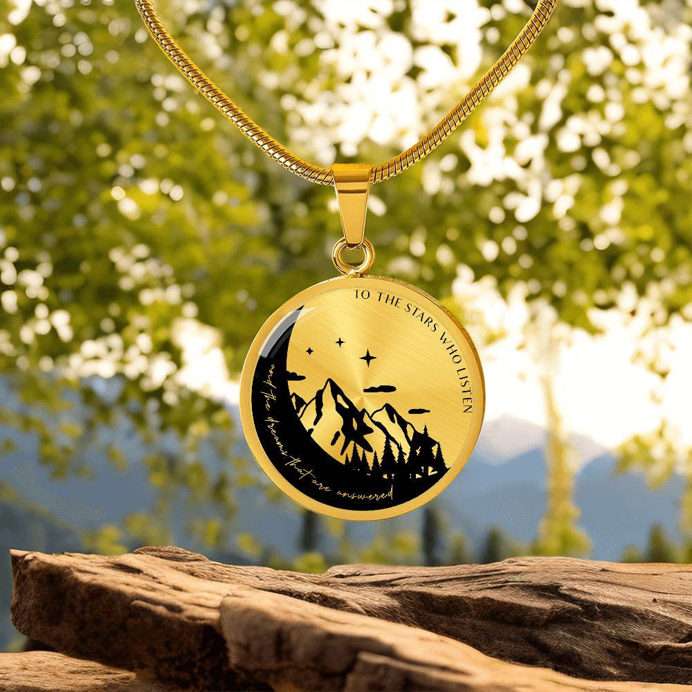 Personalized Acotar To The Stars Who Listen Mountain Necklace