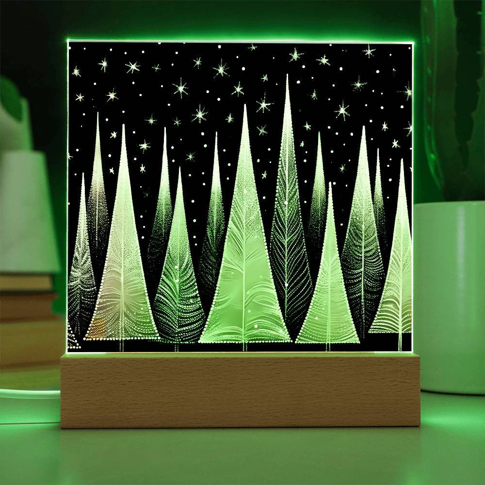 Black and Gold Trees Plaque