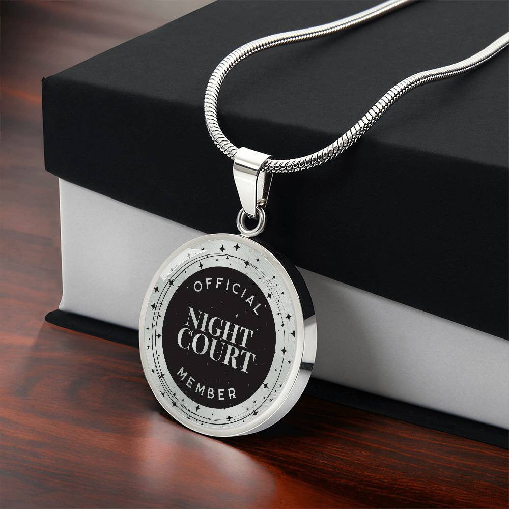 Personalized Acotar Official Night Court Member Necklace