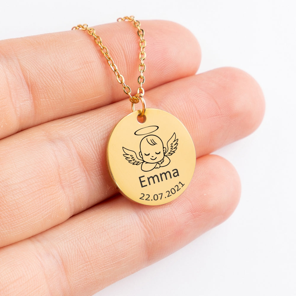 Guardian Angel Baby Necklace
