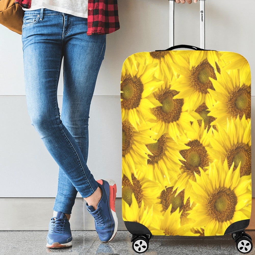 Sunflower Luggage Cover ( Large )