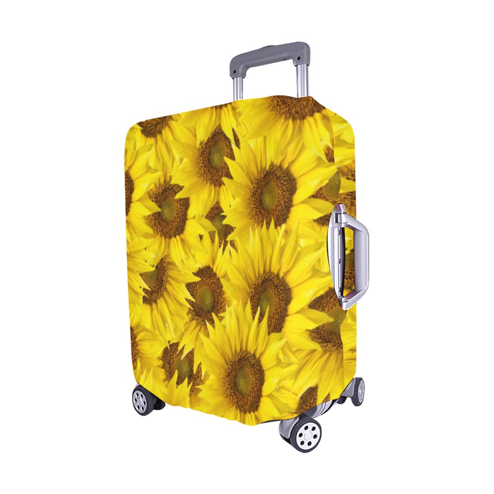 Sunflower Luggage Cover ( Medium )