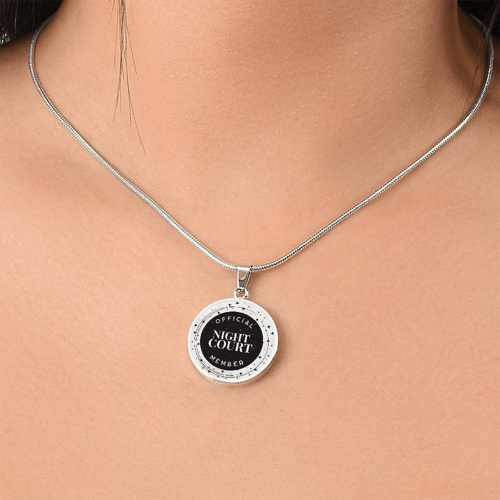 Personalized Acotar Official Night Court Member Necklace