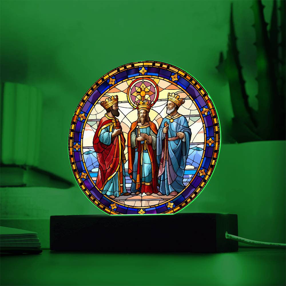 Three Kings Acrylic Circle Plaque