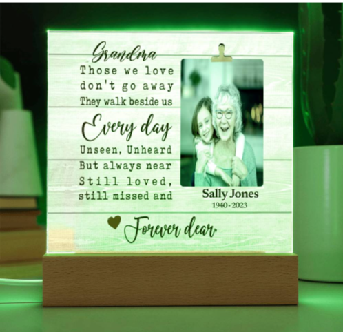 Personalized Grandma In Remembrance Ornament and Plaque