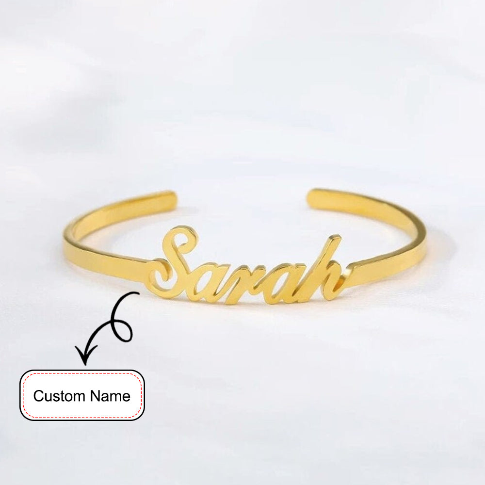 Personalized Name Cuff Bracelet