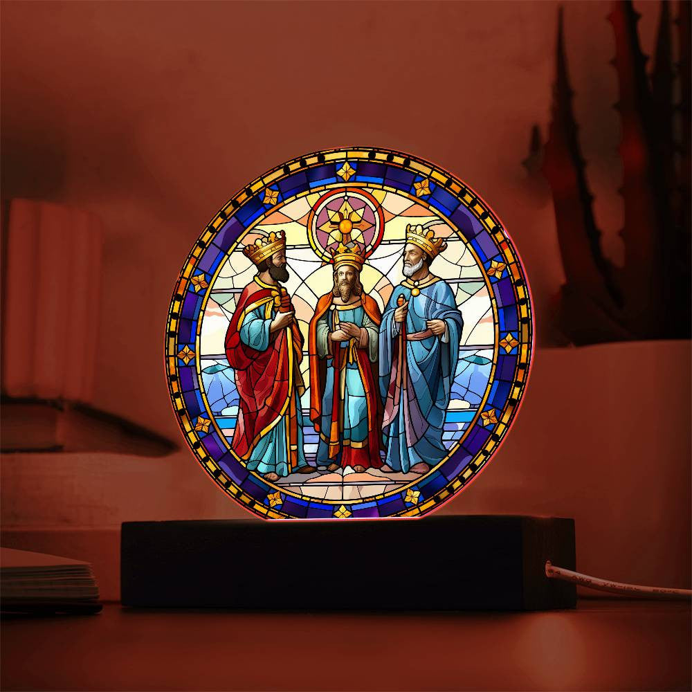 Three Kings Acrylic Circle Plaque
