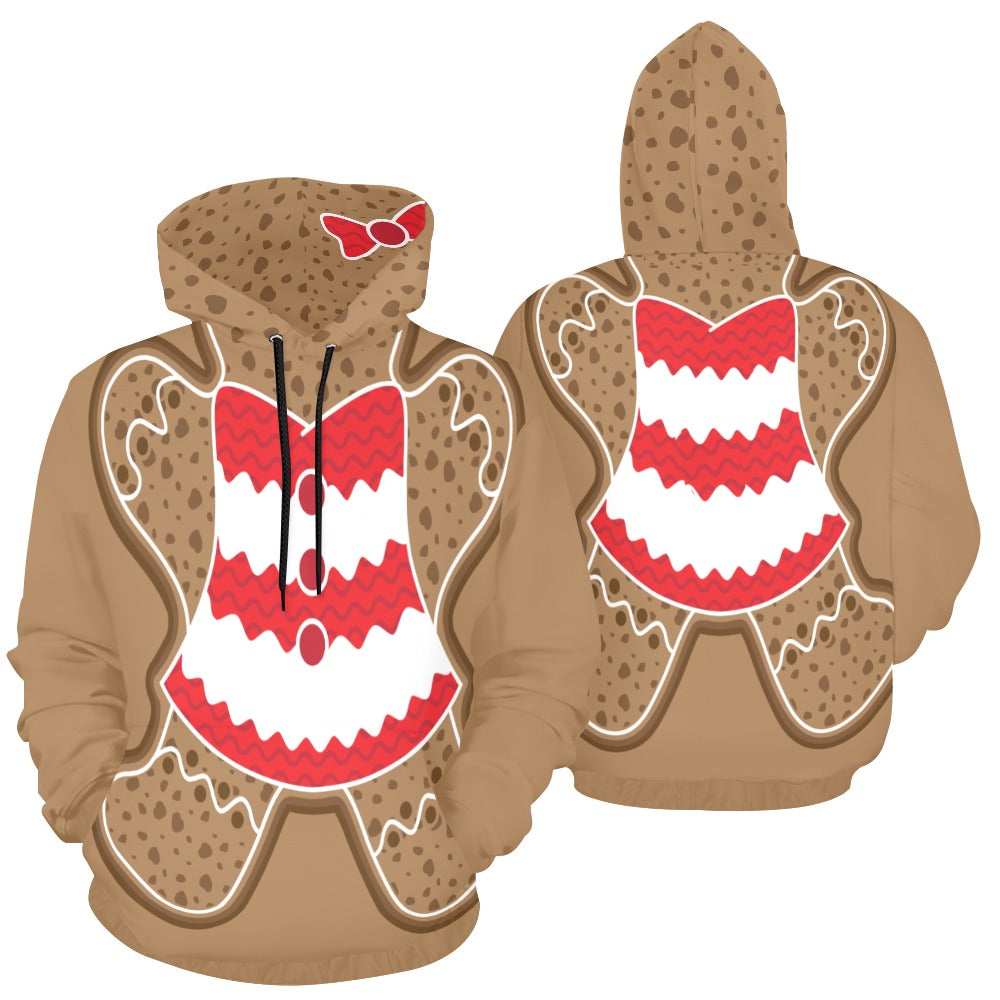 Gingerbread Girl Ugly Christmas Hoodie