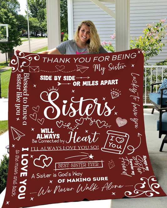 Thank You Sister Velvet Soft Blanket