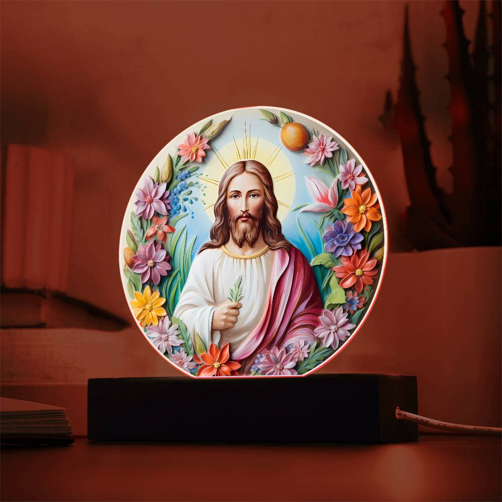 3D Look Jesus Easter Plaque