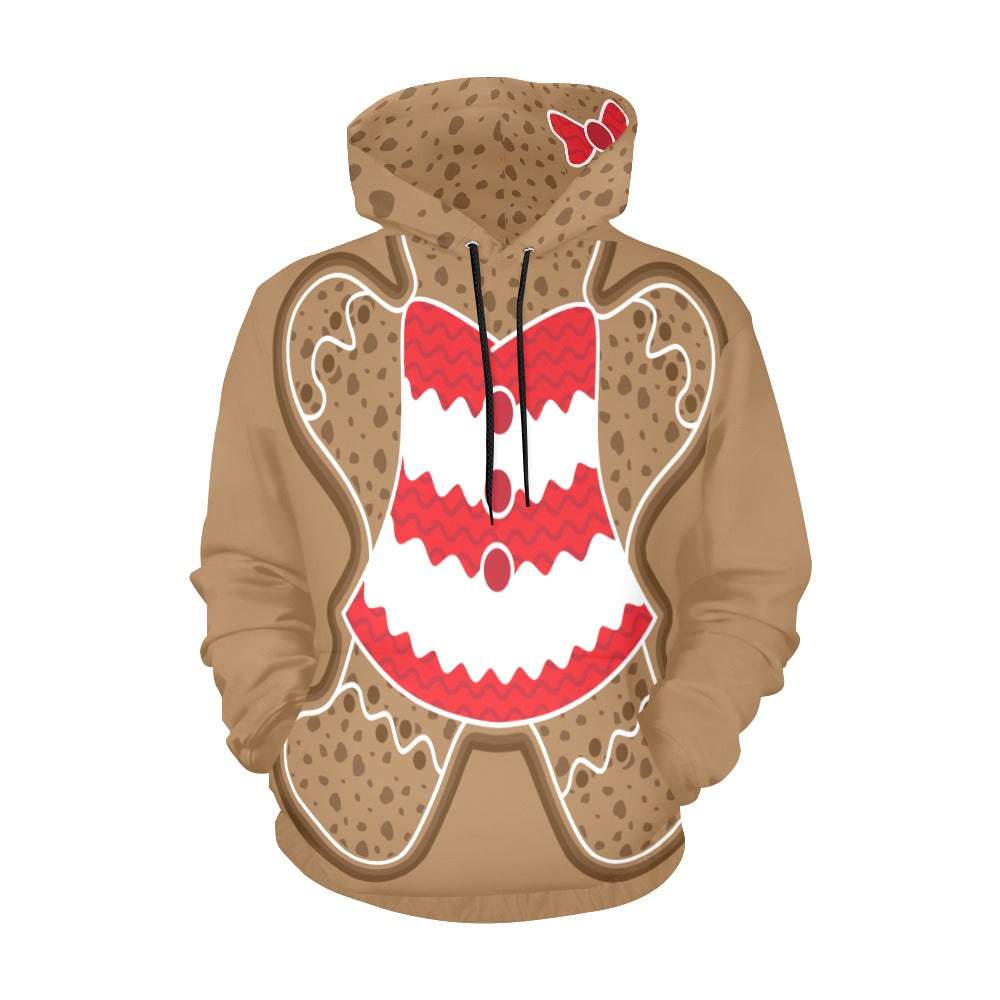 Gingerbread Girl Ugly Christmas Hoodie