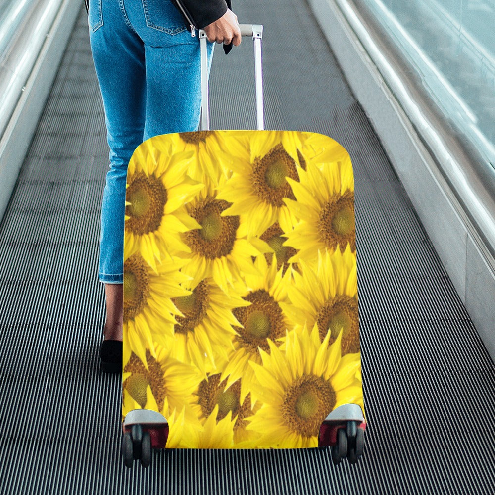 Sunflower Luggage Cover ( Large )