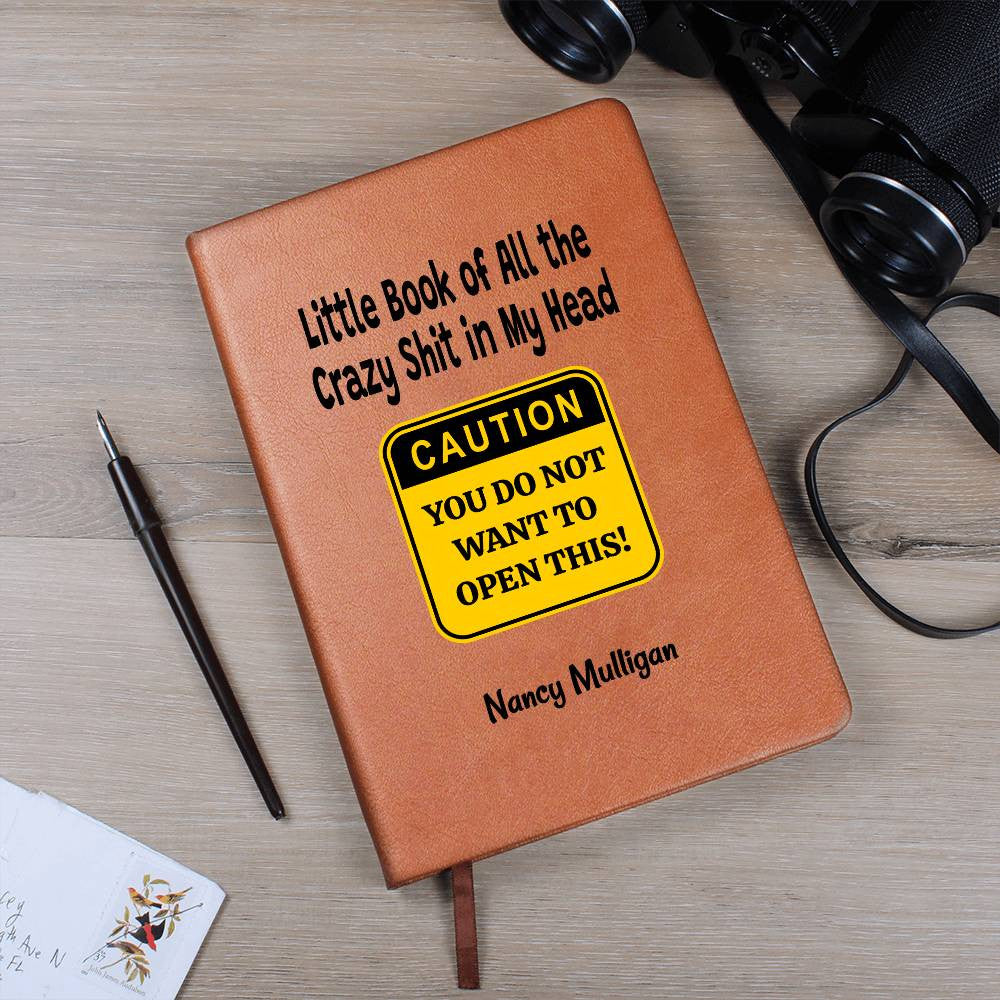 Custom Caution Daily Anxiety Journal