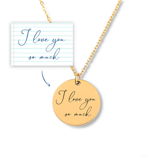 Unique Handwritten Pendant - Custom Personalized Jewelry