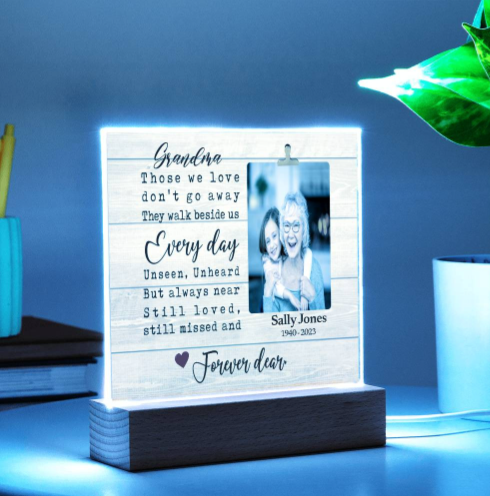 Personalized Grandma In Remembrance Ornament and Plaque