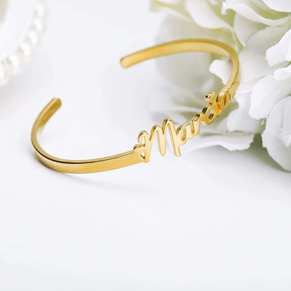 Personalized Name Cuff Bracelet