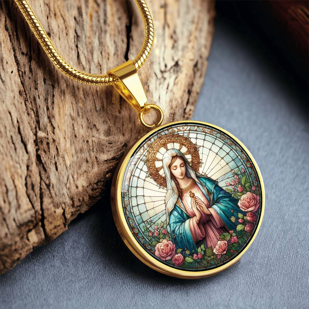 Virgin Mary Necklace