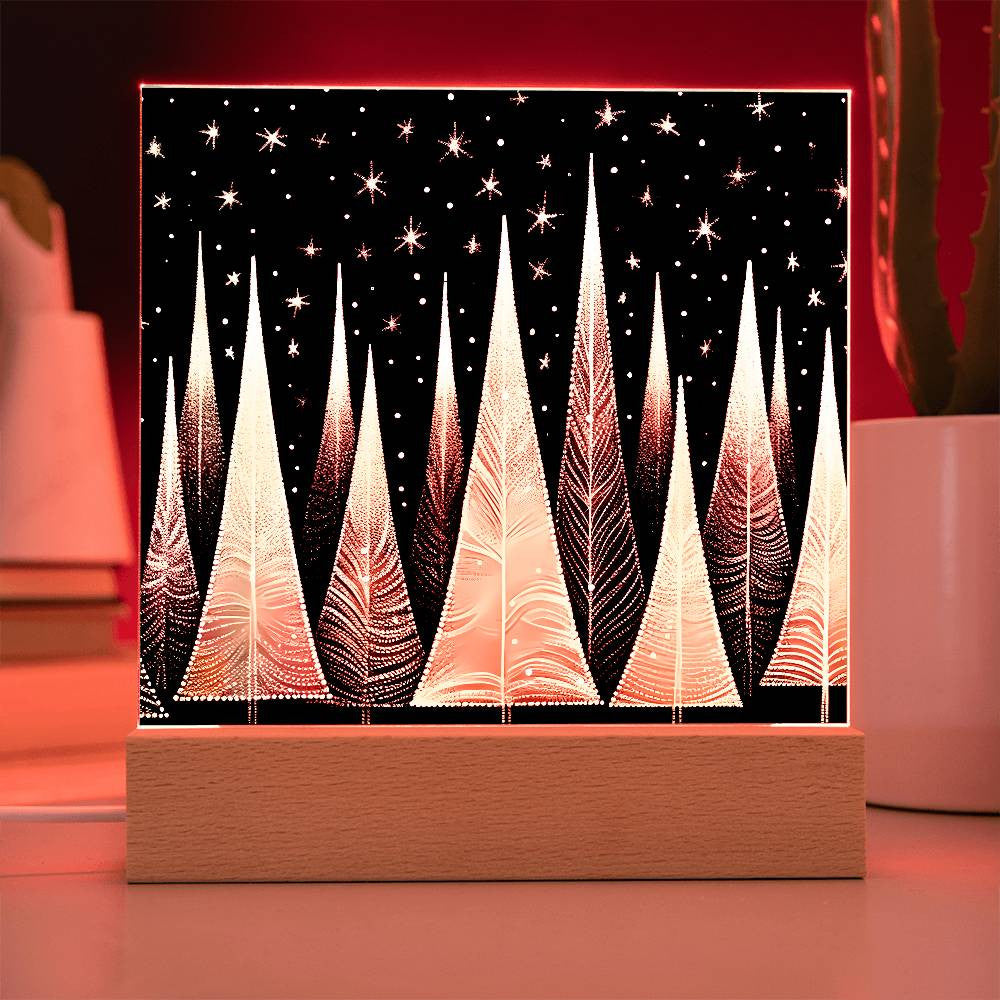 Black and Gold Trees Plaque