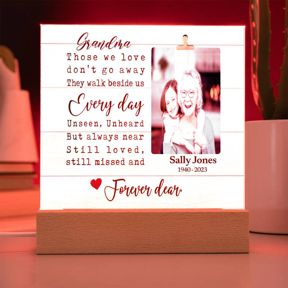 Personalized Grandma In Remembrance Plaque