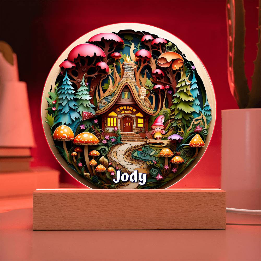 3D Girl Gnome Plaque and Ornament