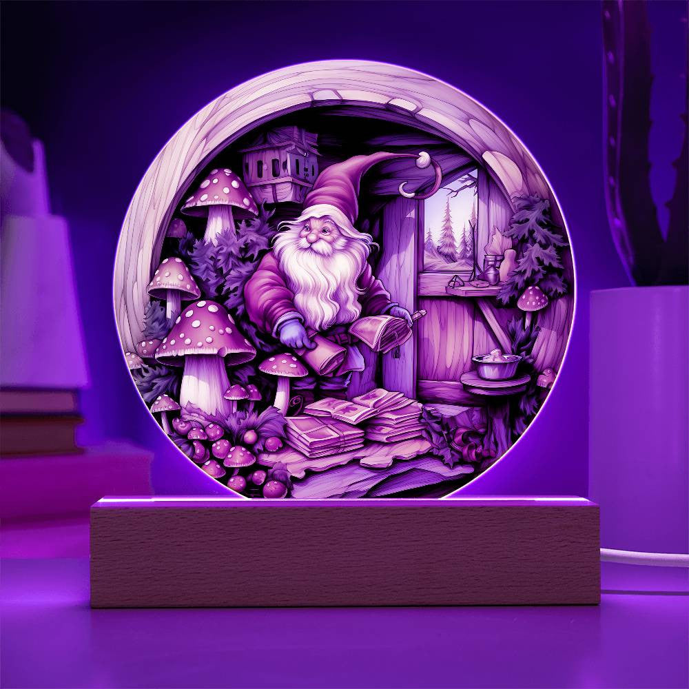 3D Christmas Gnome Plaque and Ornament