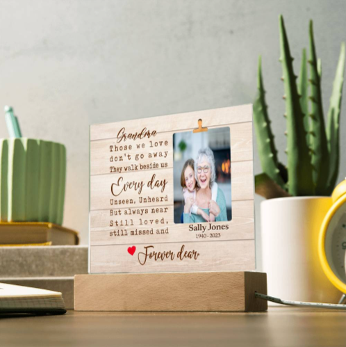 Personalized Grandma In Remembrance Ornament and Plaque