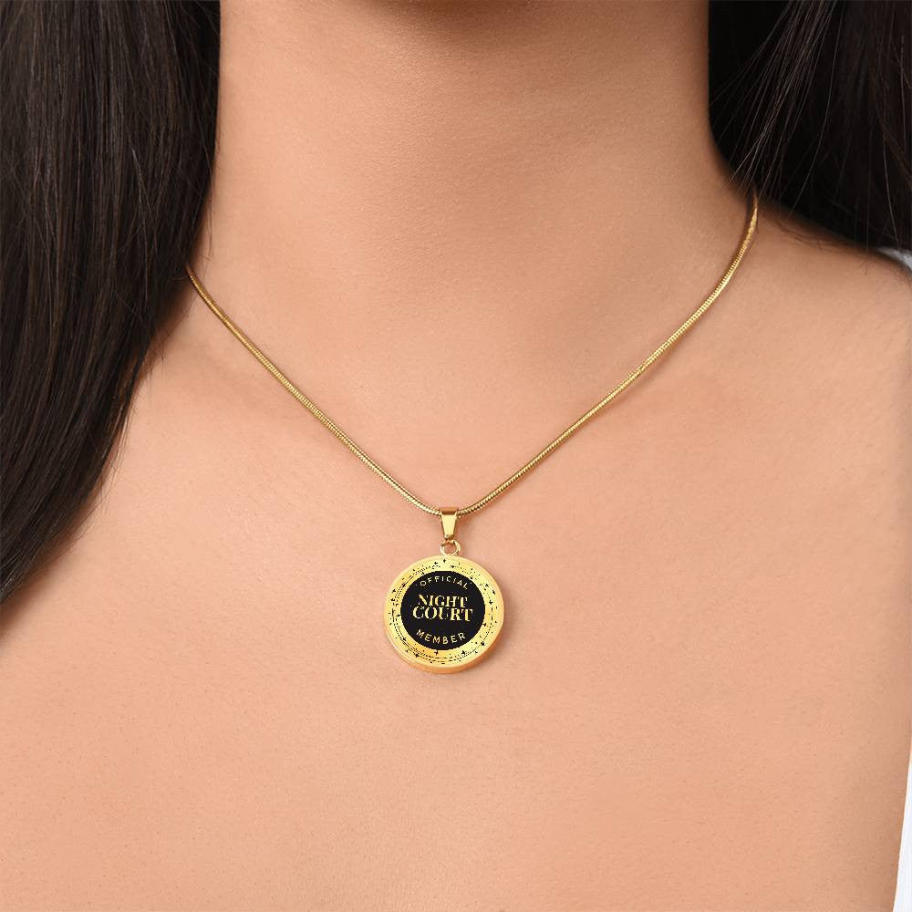 Personalized Acotar Official Night Court Member Necklace