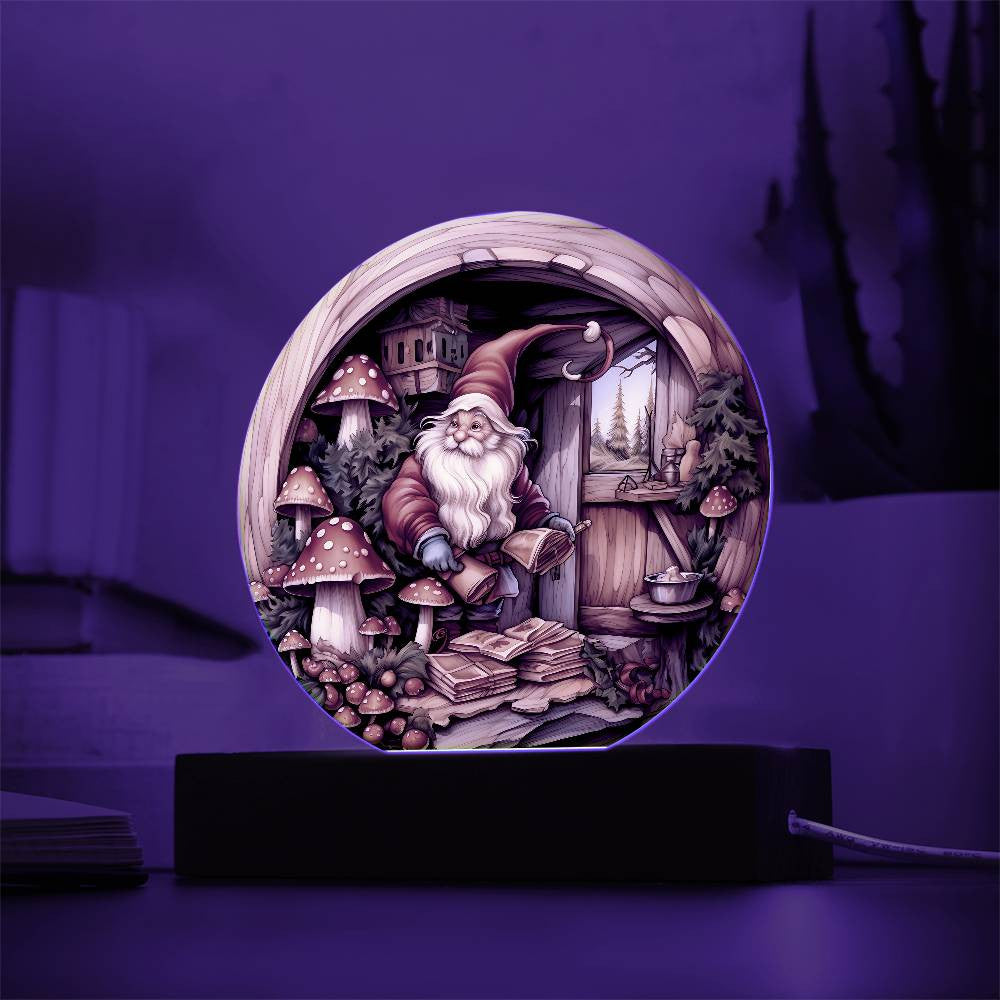 3D Christmas Gnome Plaque and Ornament