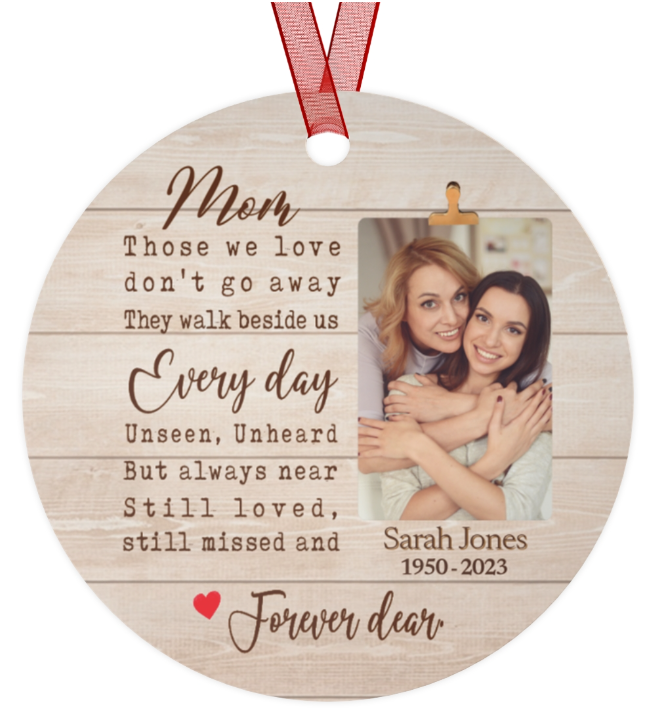 Mom Memorial Plaque and Ornament