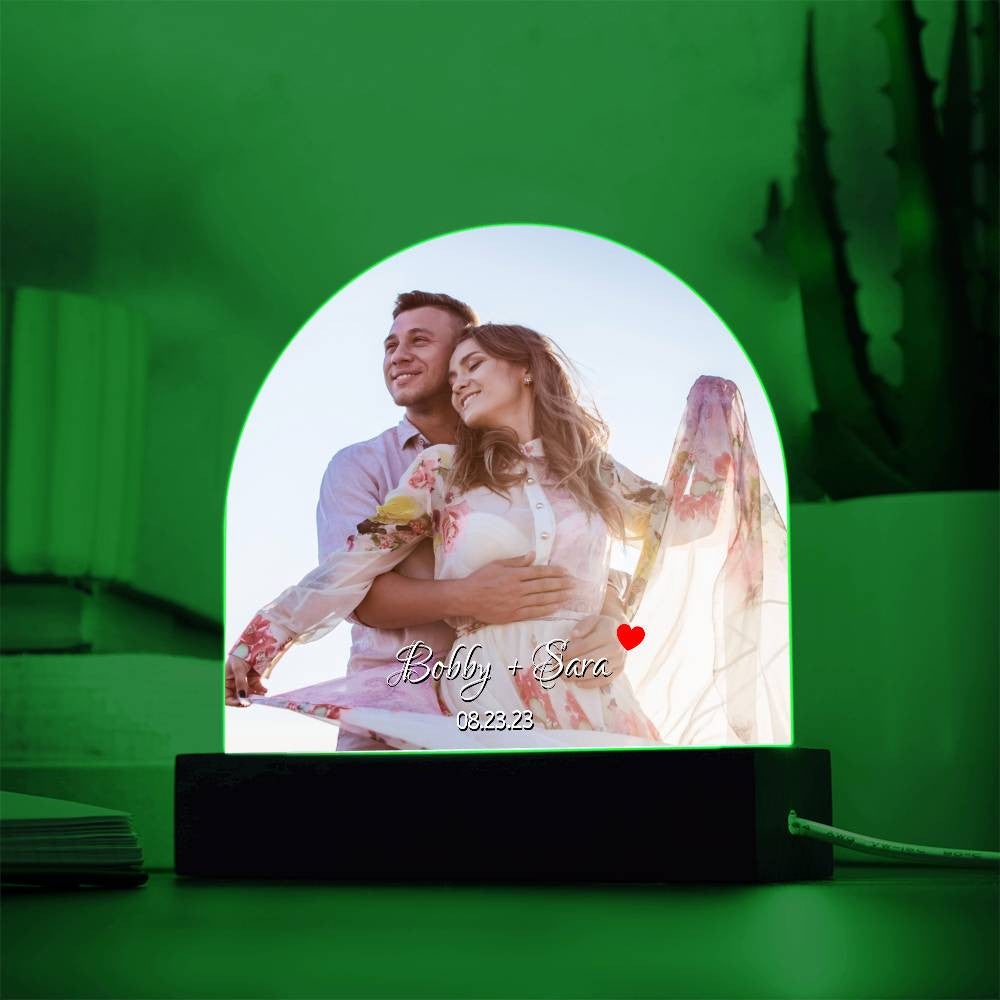 Personalized LED Light Dome Plaque