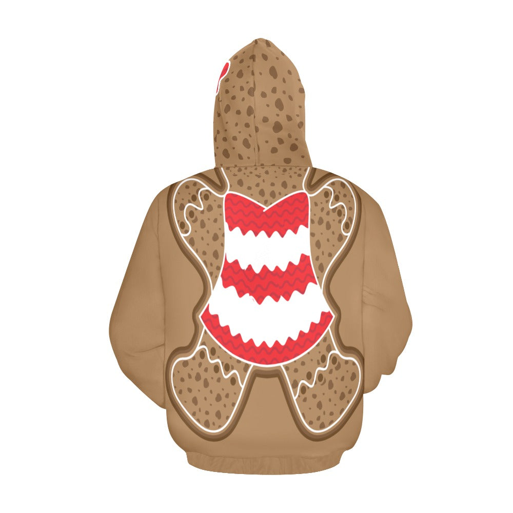 Gingerbread Girl Ugly Christmas Hoodie