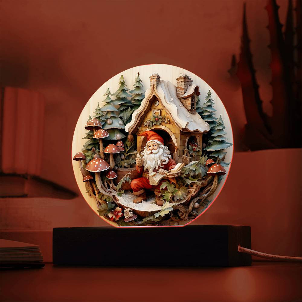 3D Christmas Gnome Plaque and Ornament