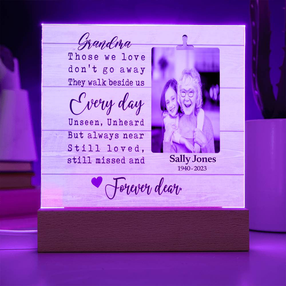 Personalized Grandma In Remembrance Plaque