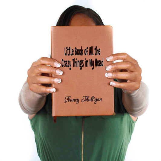 Daily Journal, Personalized, Leather