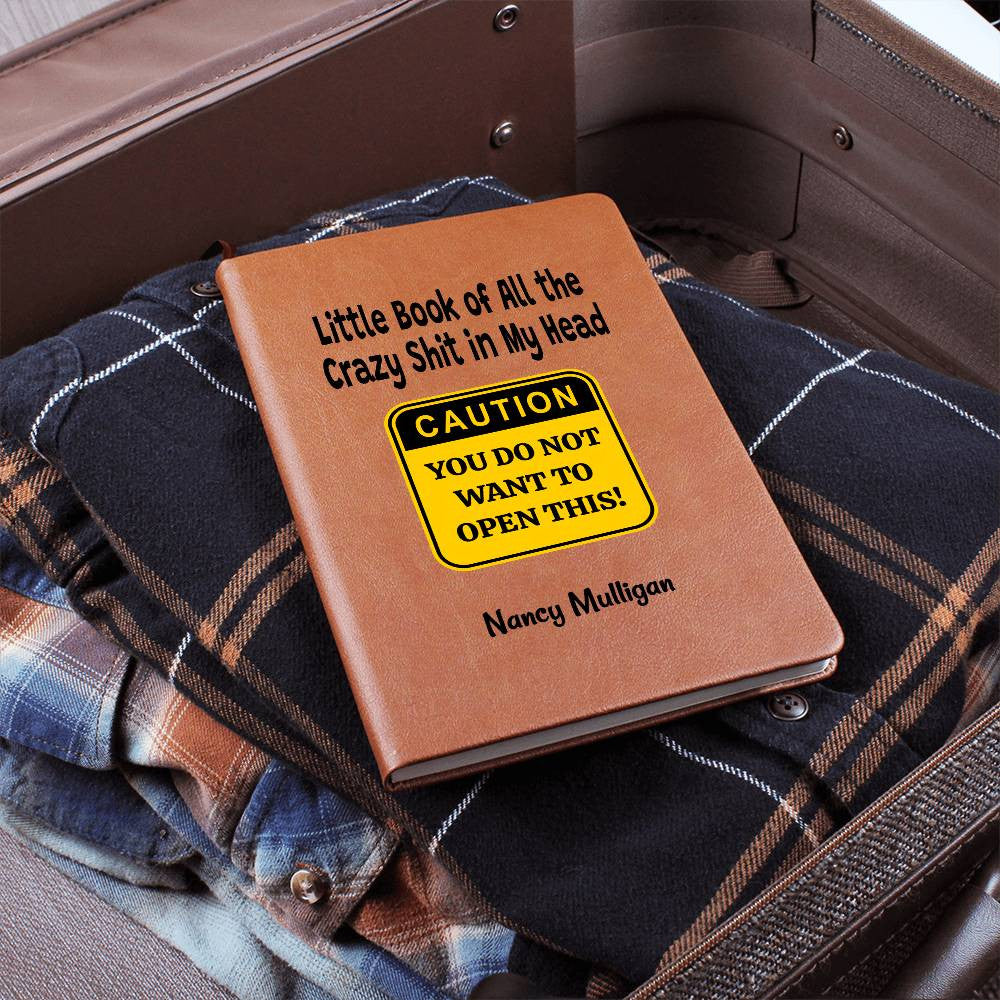 Custom Caution Daily Anxiety Journal