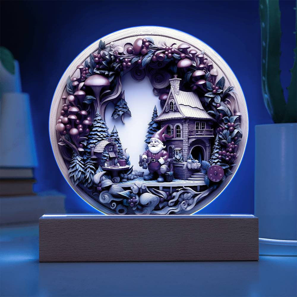 Christmas Gnome Plaque and Ornament