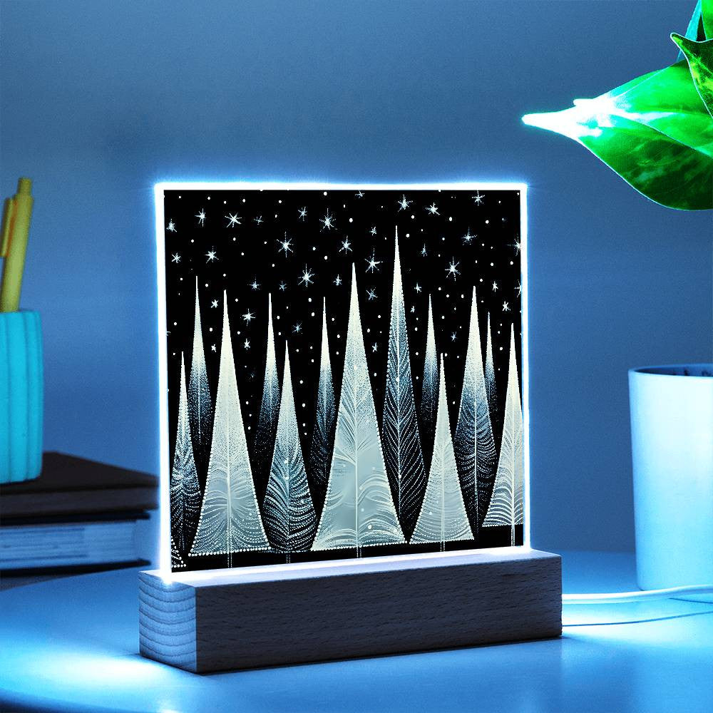 Black and Gold Trees Plaque